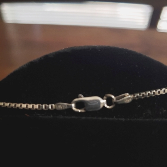 Italy Sterling Silver Box Chain Necklace 20" - Picture 3 of 5